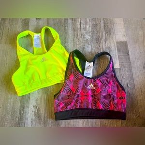 Bundle deal of 2 adidas sports bras size M